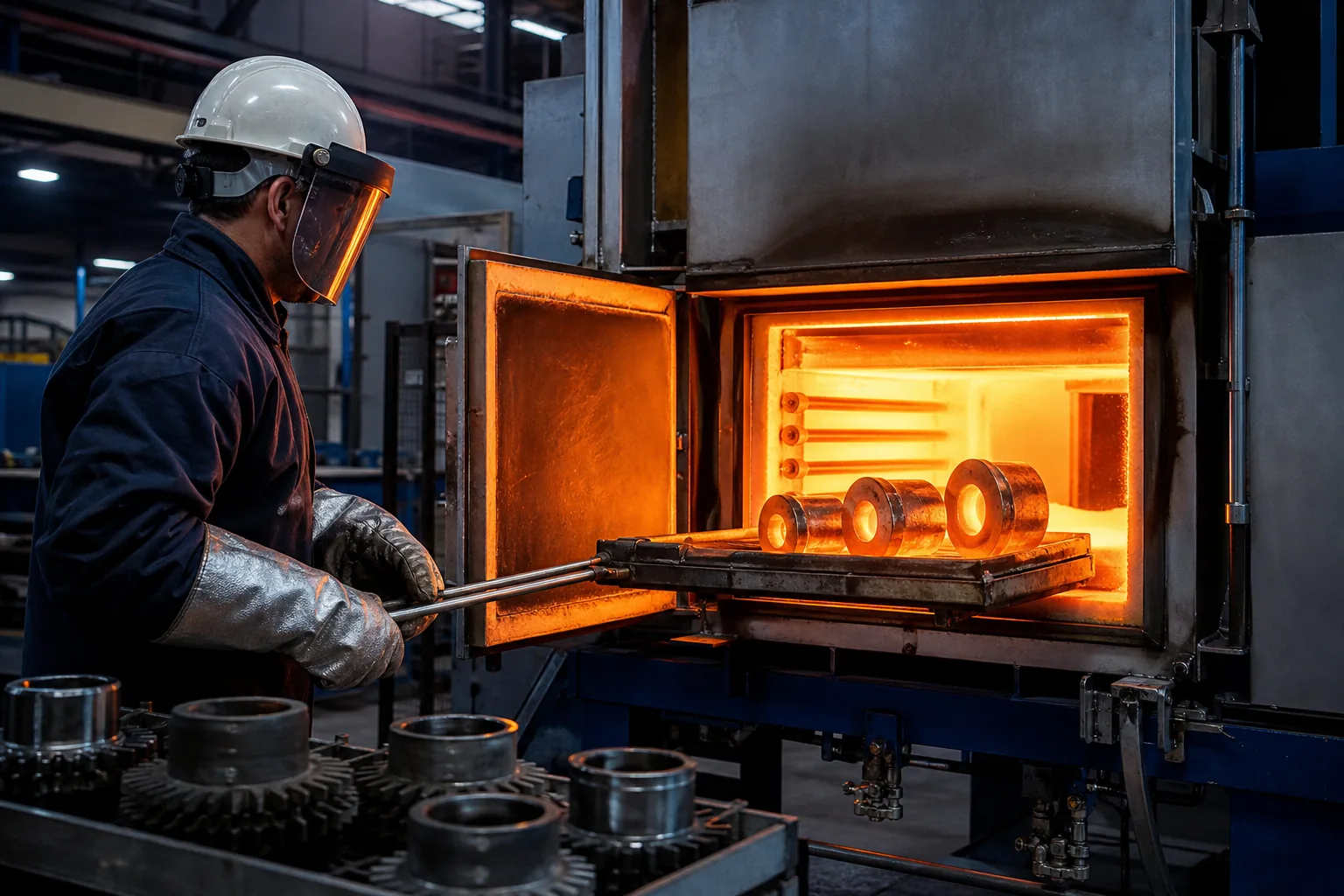 Industrial furnace representing refractory anchors manufactured in Sheffield